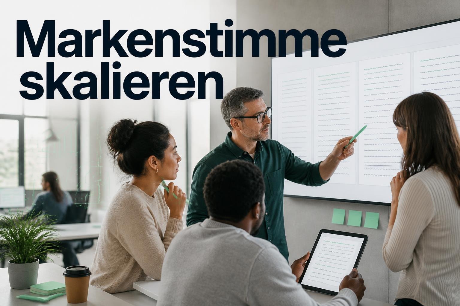 Automatisierte Content Erstellung, die Markenstimme wahrt und direkt publizierbare Entwürfe liefert