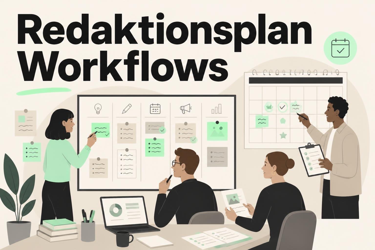 Redaktionsplan erstellen mit wiederverwendbaren Briefings und Freigabe‑Workflows für Agenturen