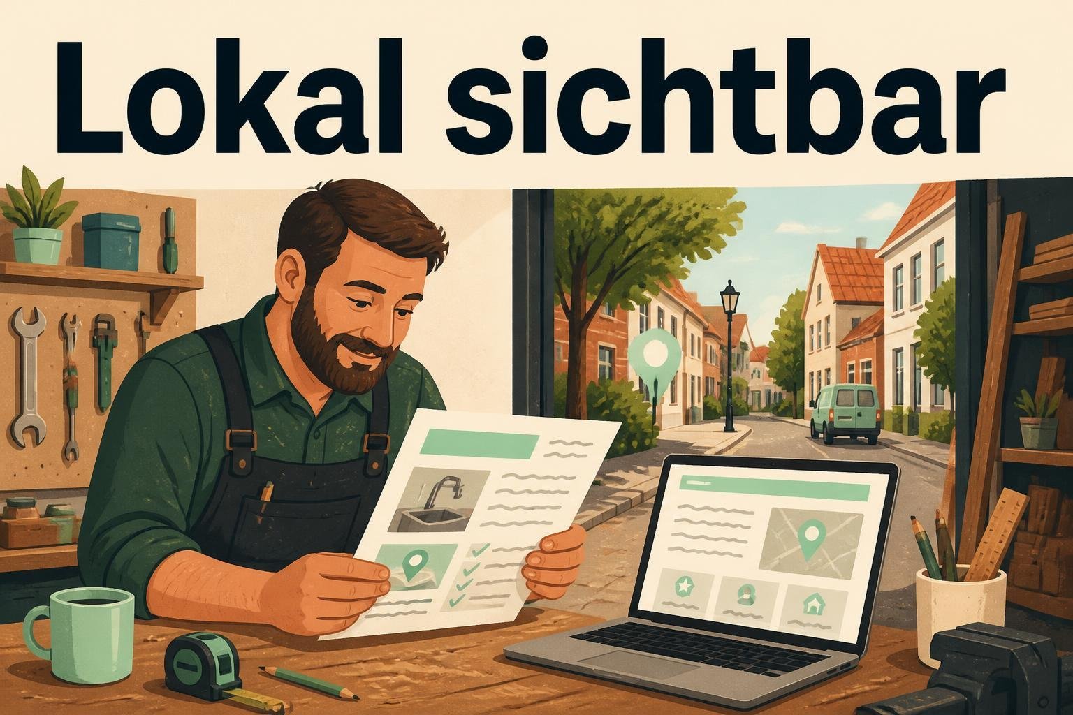 SEO für kleine Unternehmen: Google-Unternehmensprofil, Leistungsseiten und lokale Suchanfragen verbinden